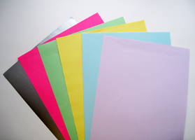 Цветная бумага для основы валентинки